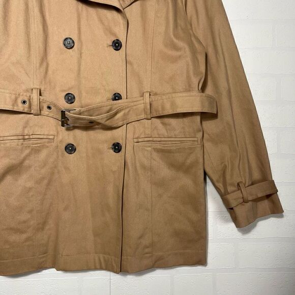 Gap Womens Trench Coat Size XL Tan belt - Picture 4 of 16